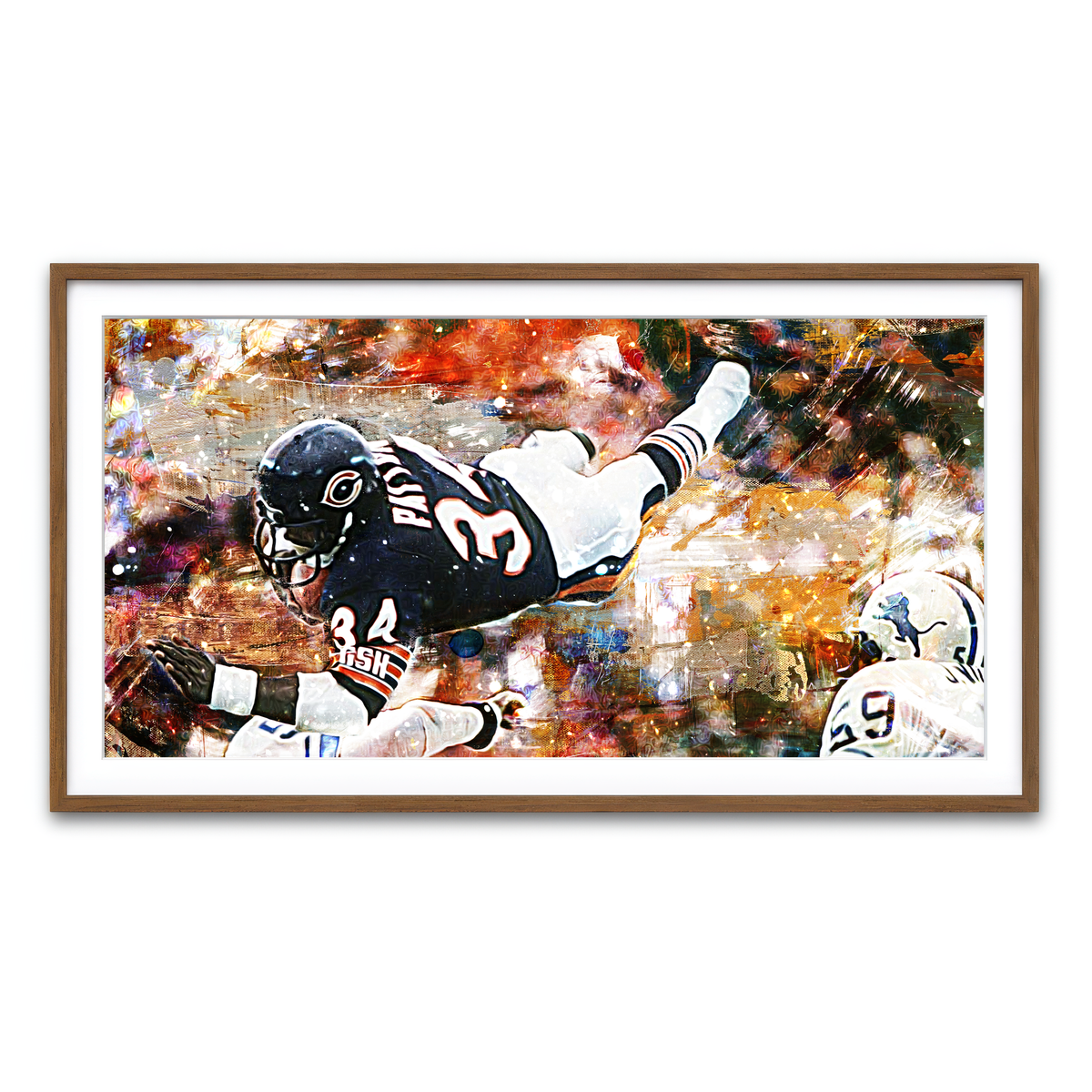 Framed Print 2x1 Walnut