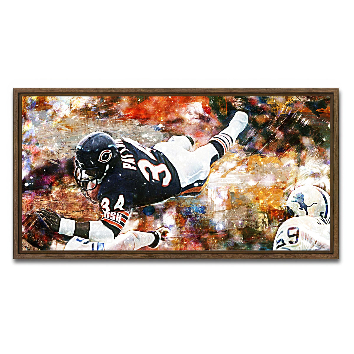 AUTO-MOCKUP WHITE | Payton | 1 Piece | Walnut Frame | group=2x1