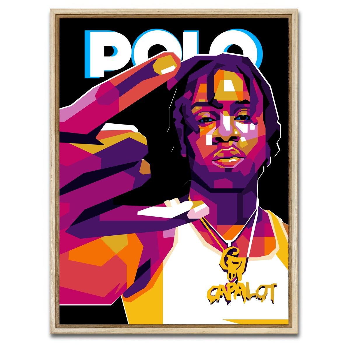 AUTO-MOCKUP WHITE | Polo | 1 Piece | Natural Framed Canvas | group=3x4