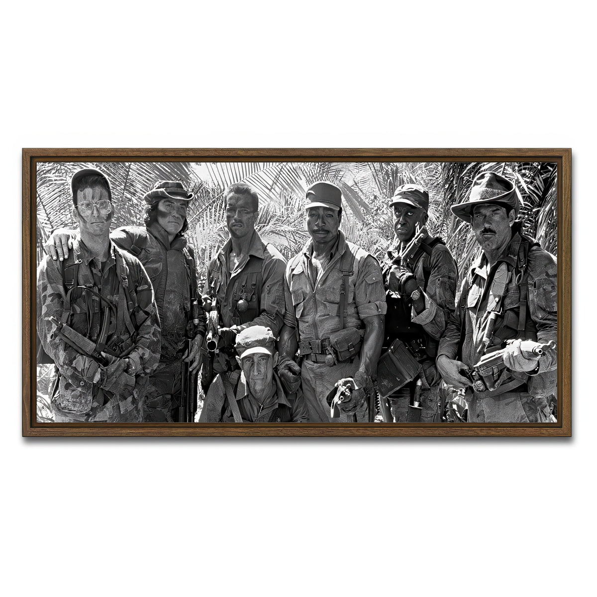 AUTO-MOCKUP WHITE | Predator Crew | 1 Piece | Walnut Framed Canvas | group=2x1