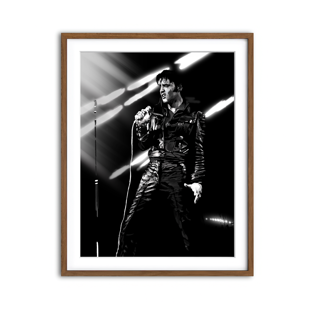 Framed Print 3x4 Walnut