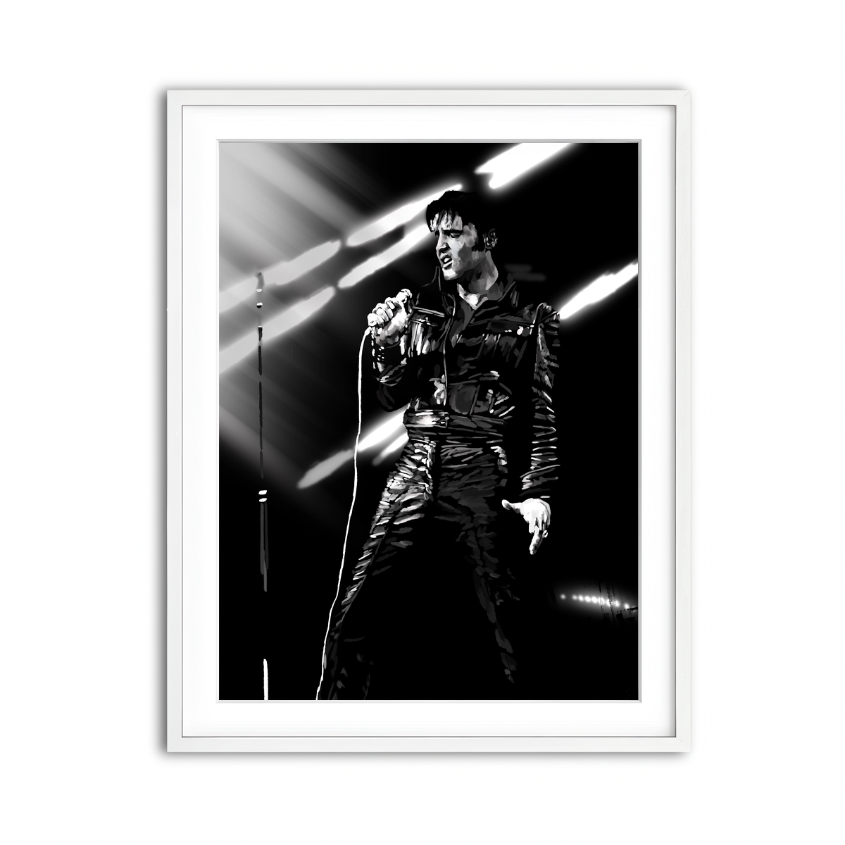 Framed Print 3x4 White