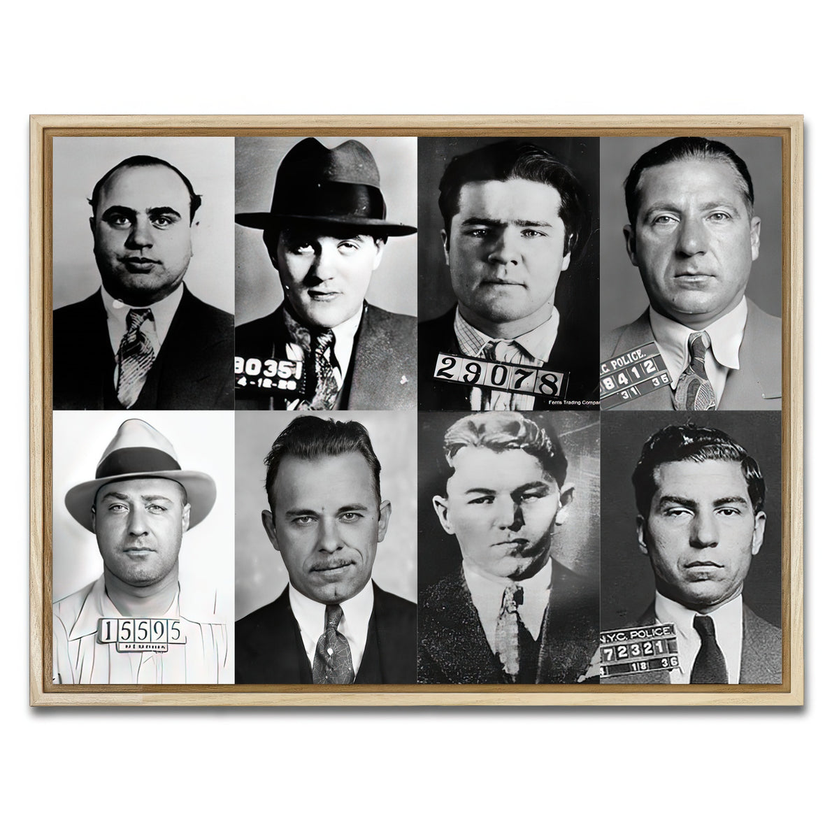 AUTO-MOCKUP WHITE | Public Enemies | 1 Piece | Natural Framed Canvas | group=4x3