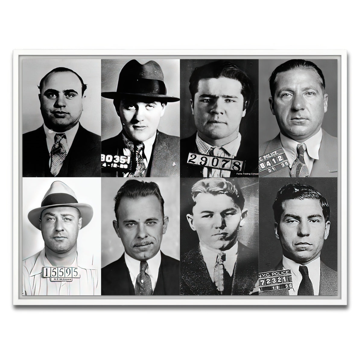 AUTO-MOCKUP WHITE | Public Enemies | 1 Piece | White Framed Canvas | group=4x3