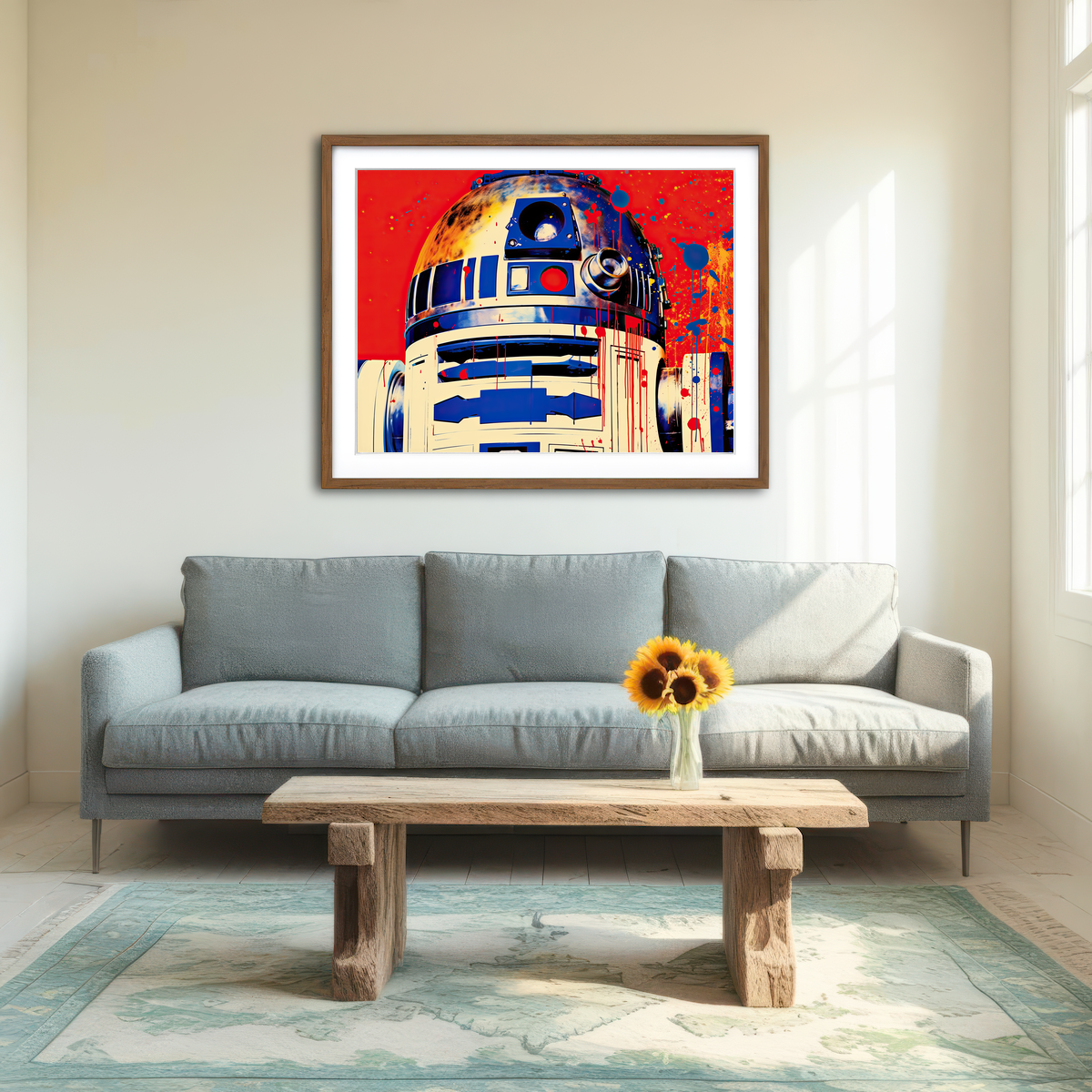 AUTO-MOCKUP ROOM | R2-D2 Wall Art