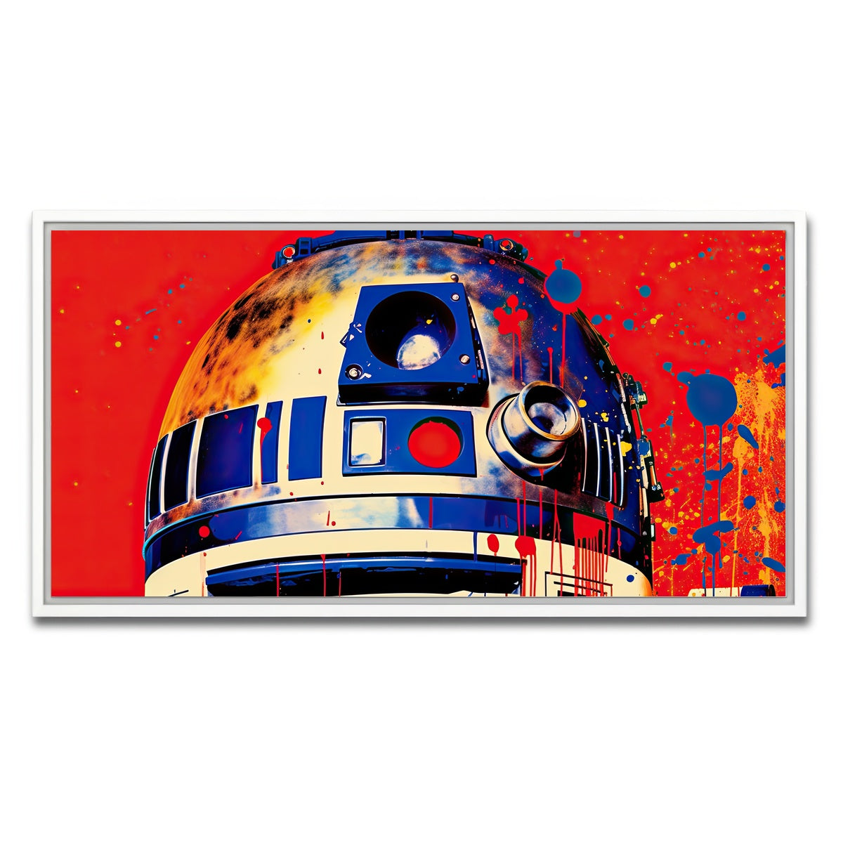 AUTO-MOCKUP WHITE | R2-D2 | 1 Piece | White Framed Canvas | group=2x1