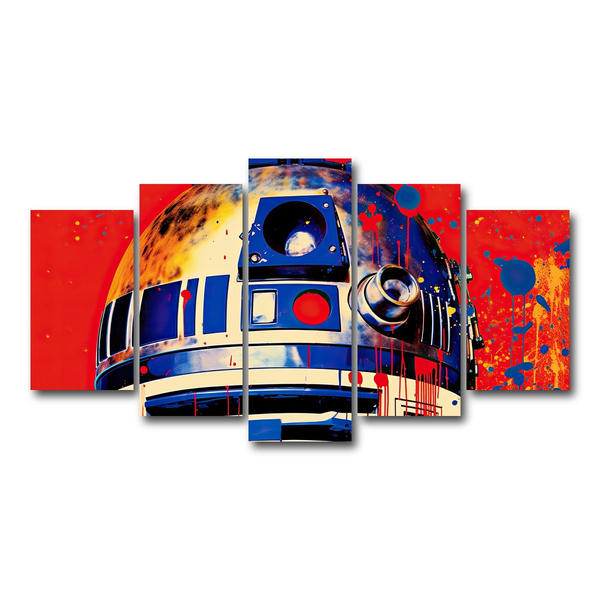AUTO-MOCKUP WHITE | R2-D2 | 5 Piece | Gallery Wrap Canvas | group=5_normal