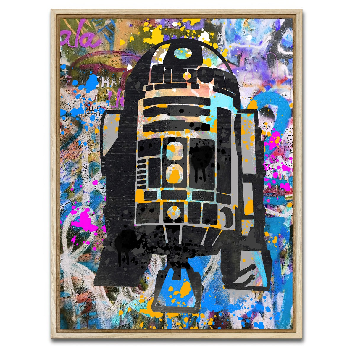 AUTO-MOCKUP WHITE | R2D2 | 1 Piece | Natural Framed Canvas | group=3x4