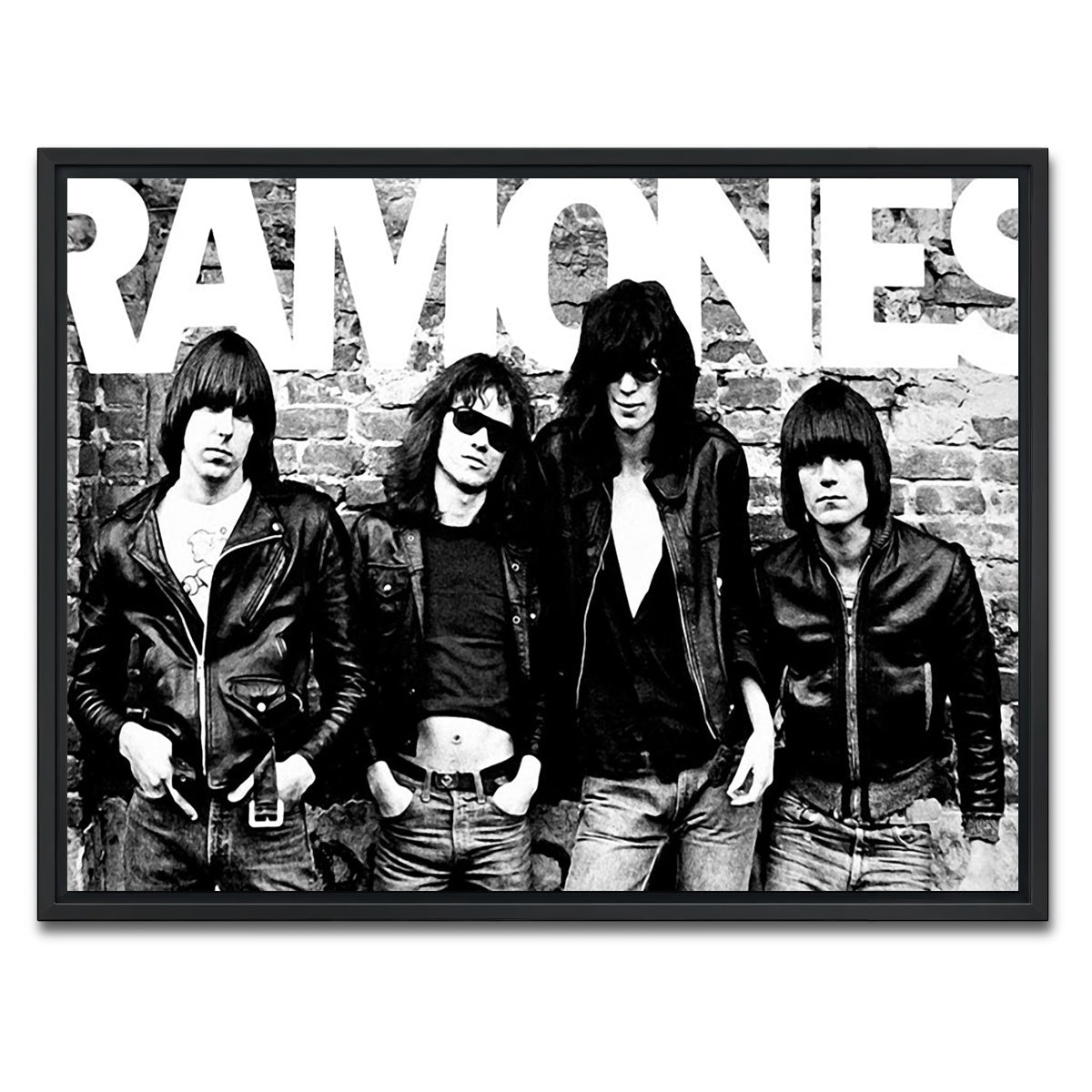 AUTO-MOCKUP WHITE | RAMONES | 1 Piece | Black Framed Canvas | group=4x3