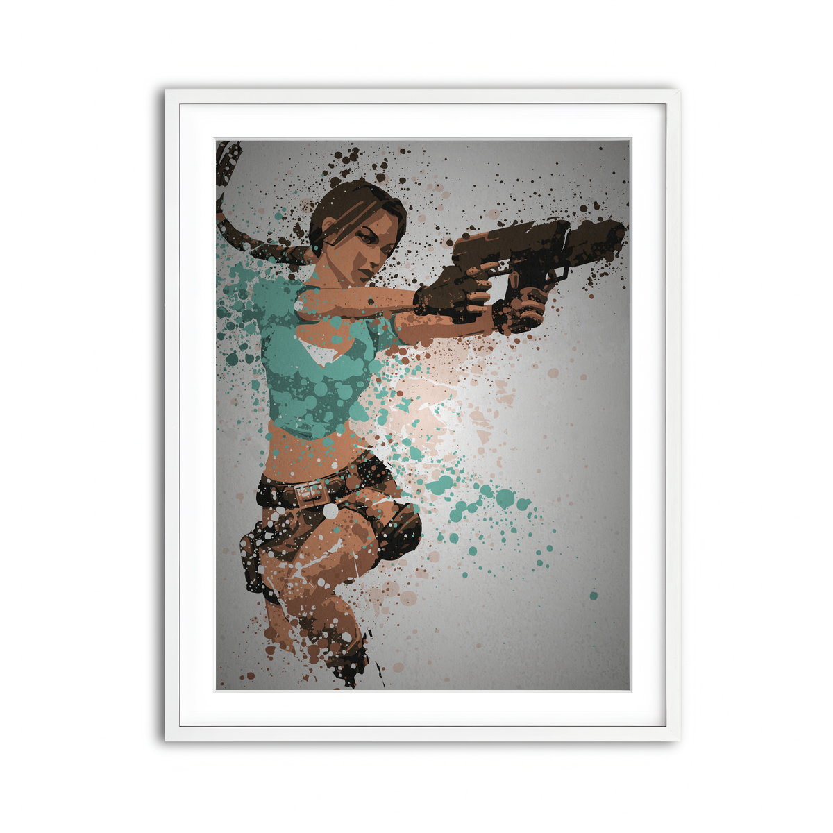 Framed Print 3x4 White