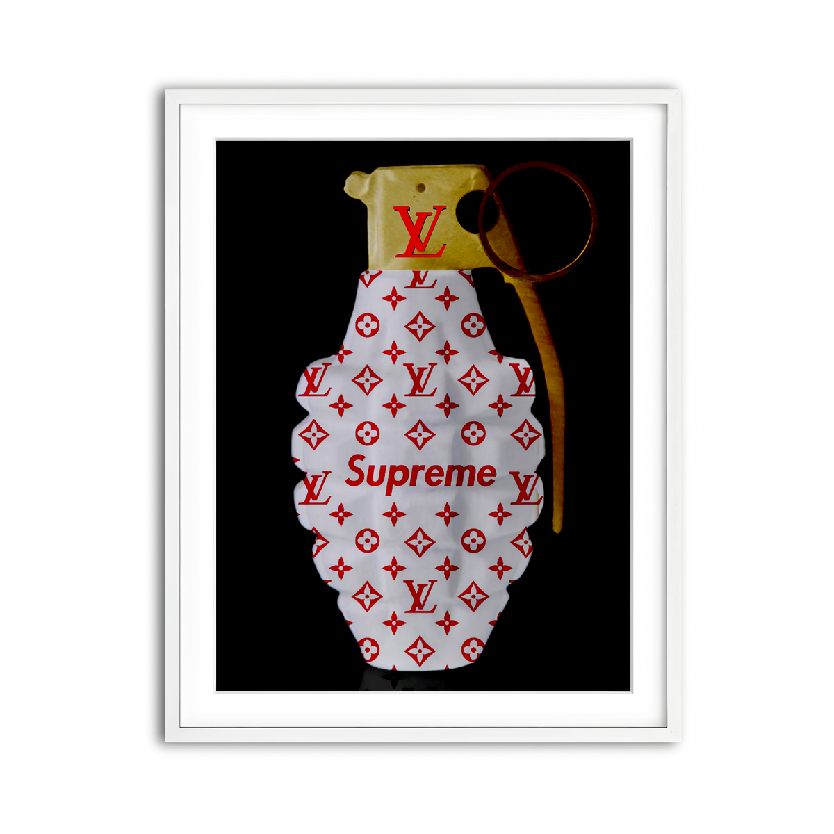 Framed Print 3x4 White