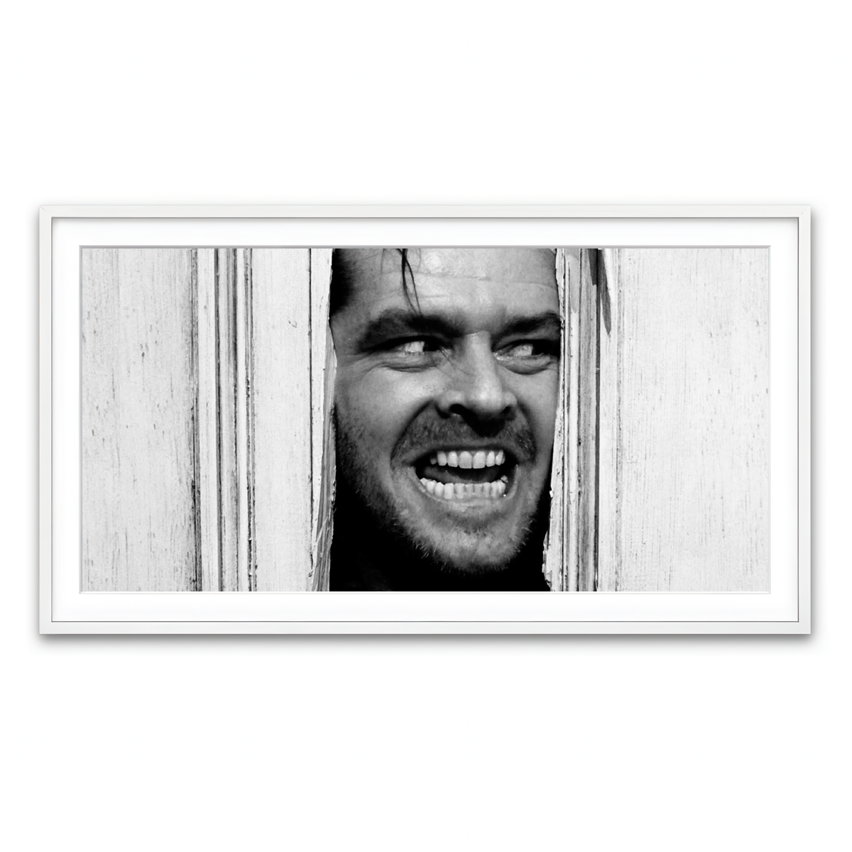 Framed Print 2x1 White