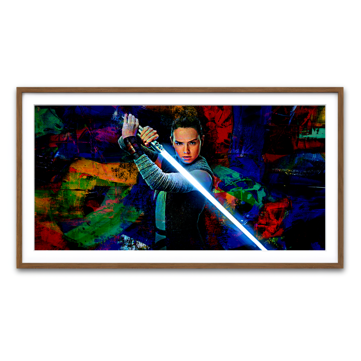 Framed Print 2x1 Walnut