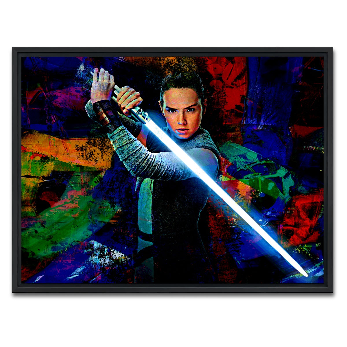 AUTO-MOCKUP WHITE | Rey | 1 Piece | Black Framed Canvas | group=4x3