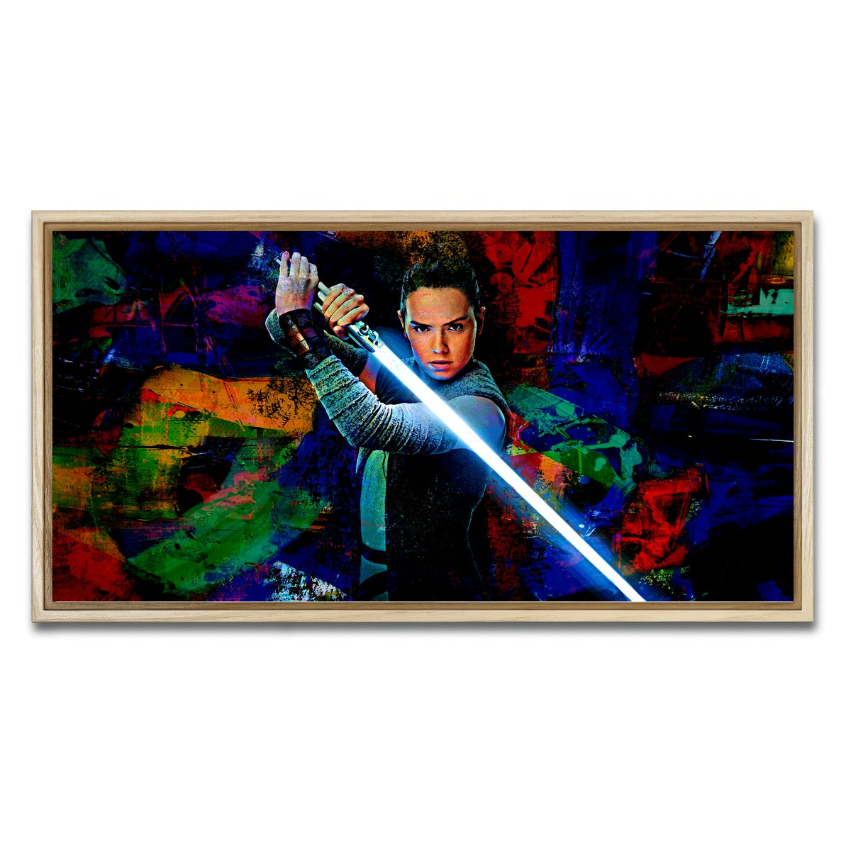 AUTO-MOCKUP WHITE | Rey | 1 Piece | Natural Framed Canvas | group=2x1