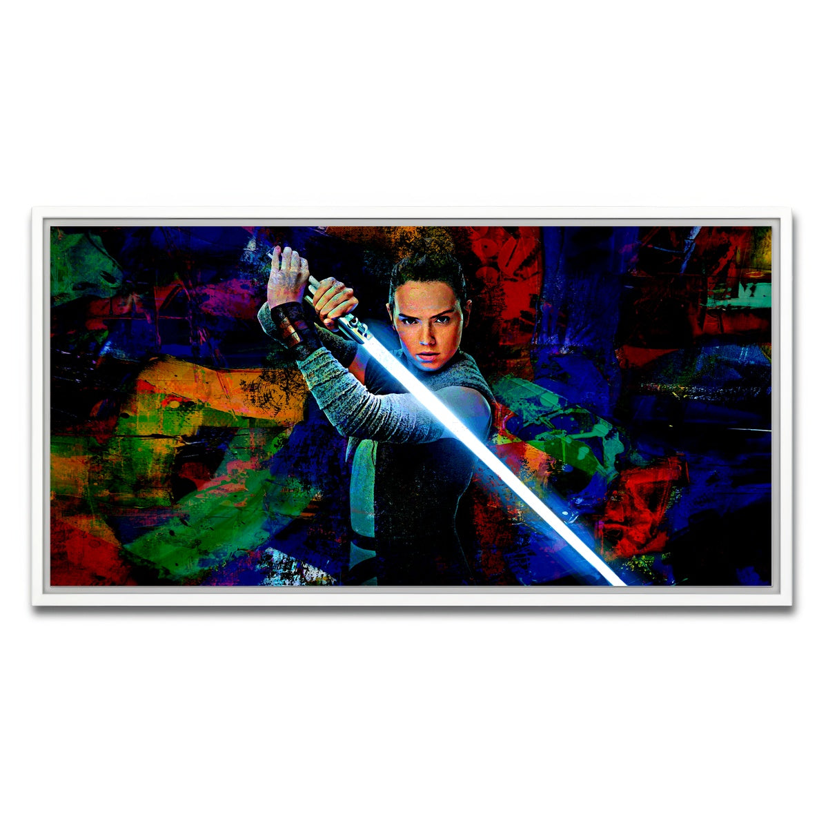 AUTO-MOCKUP WHITE | Rey | 1 Piece | White Framed Canvas | group=2x1