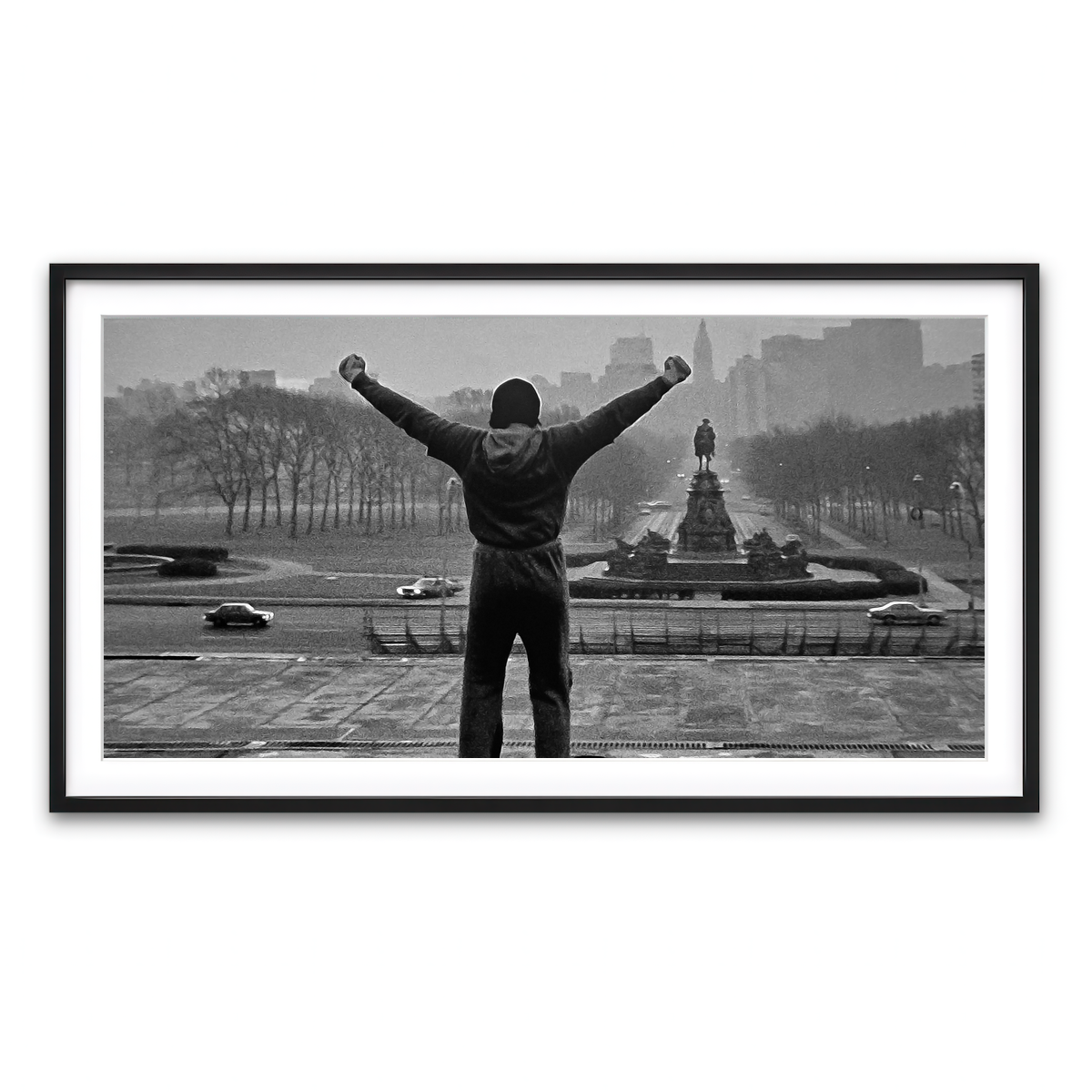 Framed Print 2x1 Black