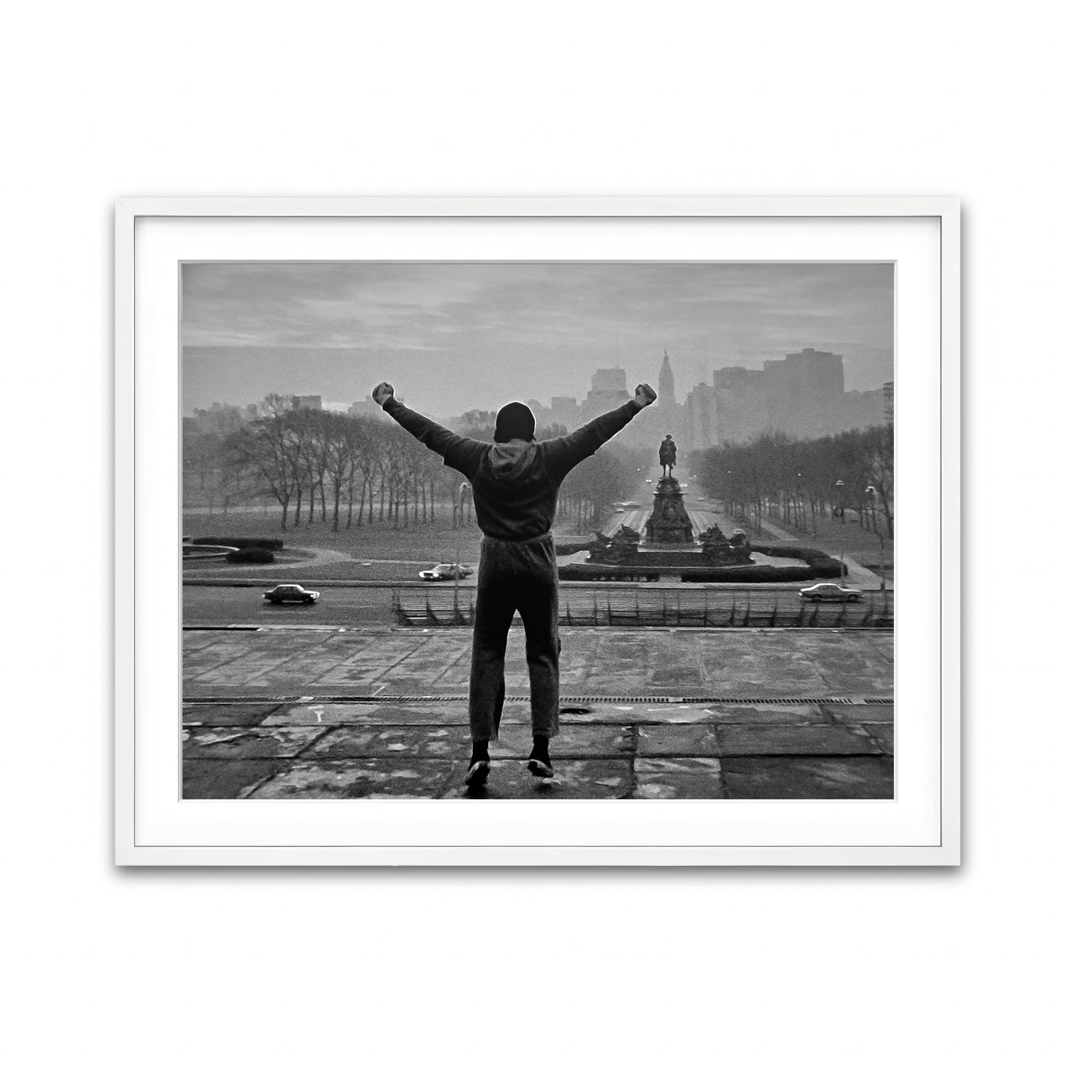 Framed Print 4x3 White