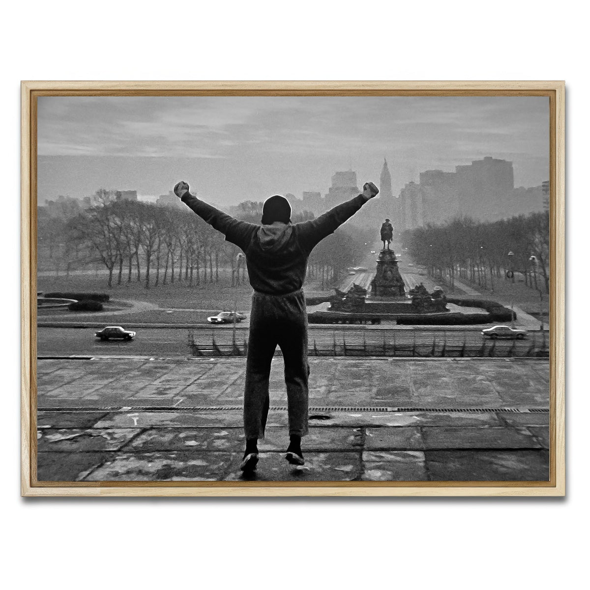 AUTO-MOCKUP WHITE | Rocky | 1 Piece | Natural Framed Canvas | group=4x3