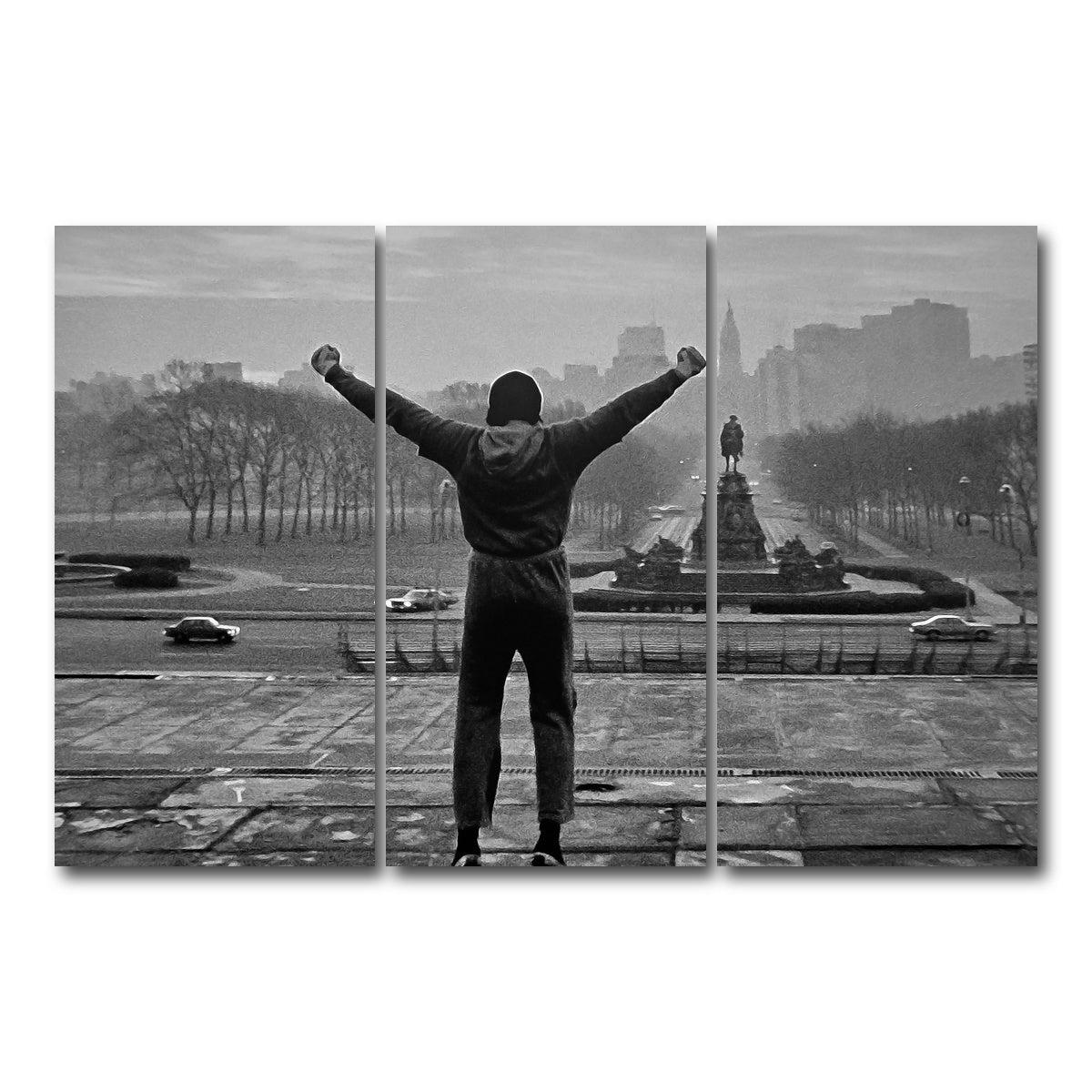 AUTO-MOCKUP WHITE | Rocky | 3 Piece | Gallery Wrap Canvas | group=12x24