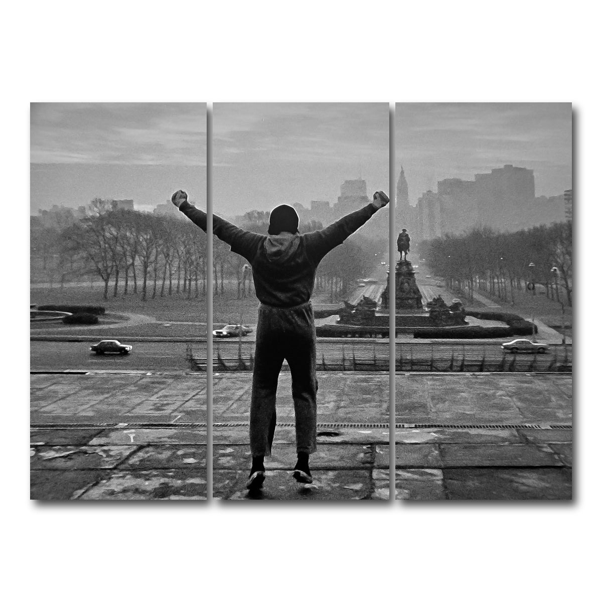 AUTO-MOCKUP WHITE | Rocky | 3 Piece | Gallery Wrap Canvas | group=8x18