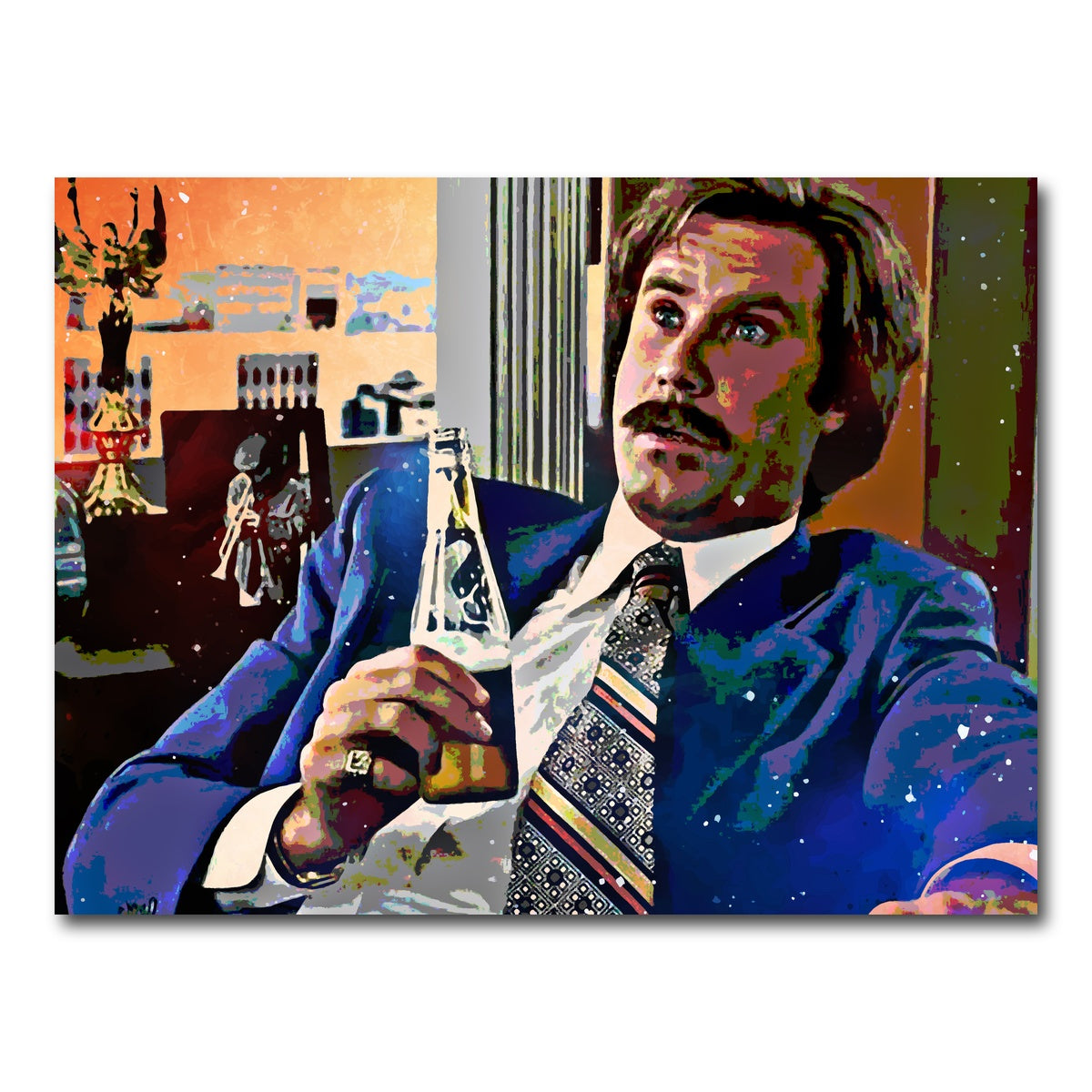 AUTO-MOCKUP WHITE | Ron Burgundy | 1 Piece | Gallery Wrap Canvas | group=4x3