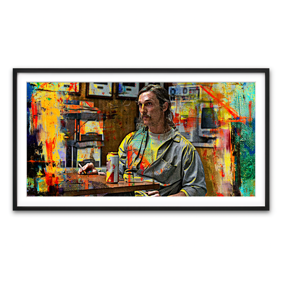 Framed Print 2x1 Black