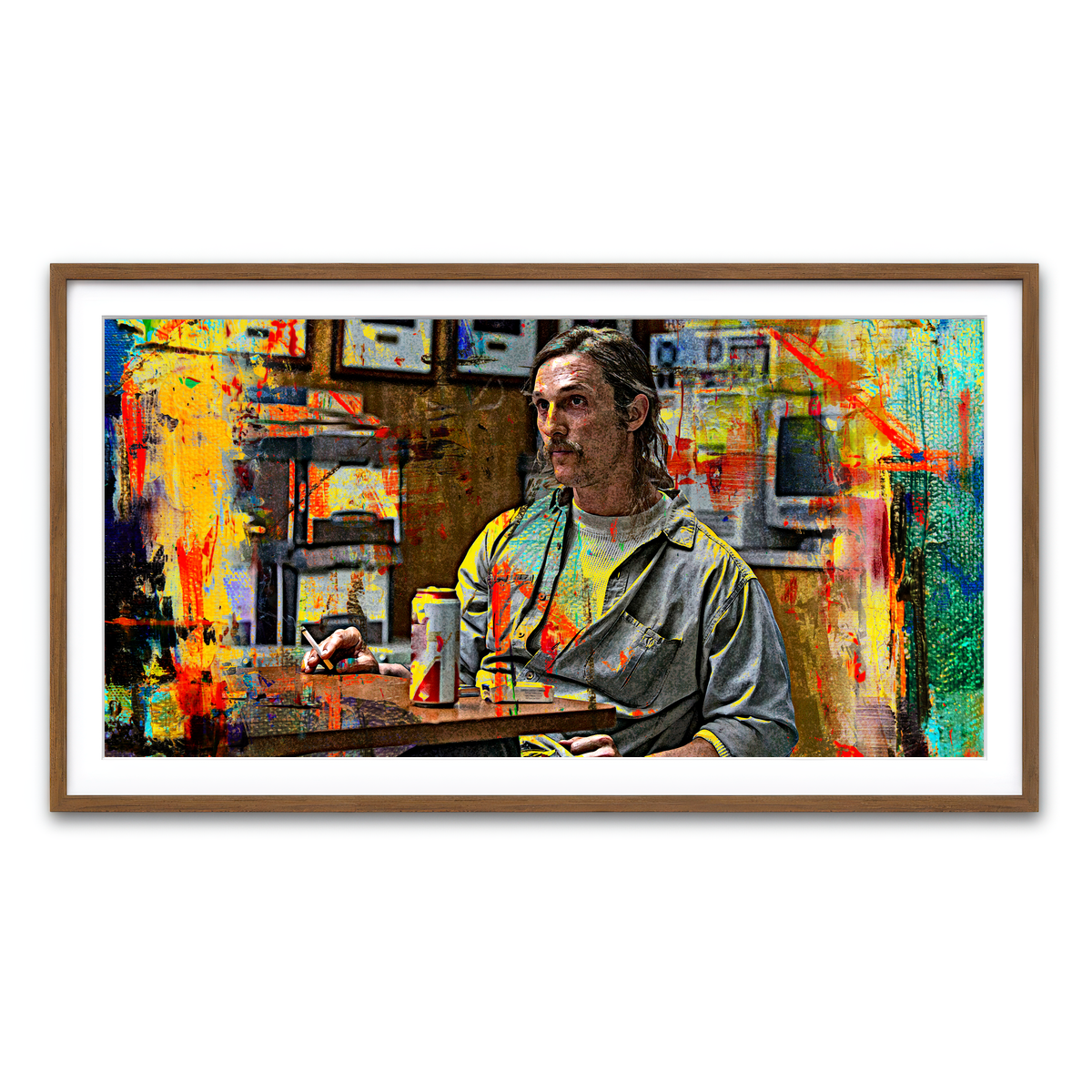 Framed Print 2x1 Walnut