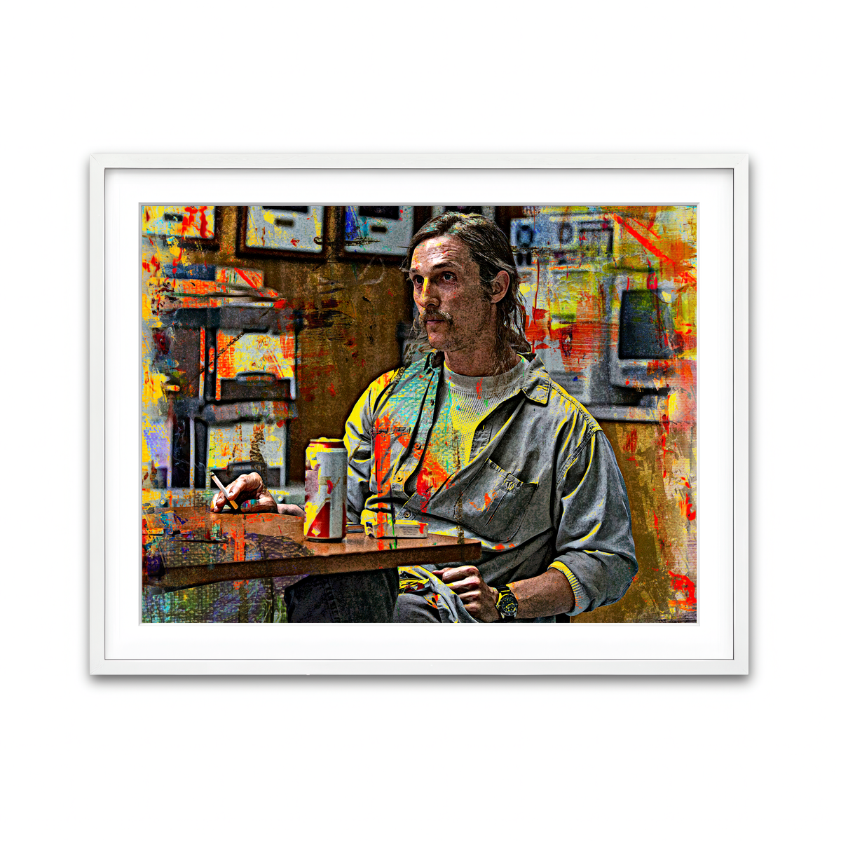 Framed Print 4x3 White