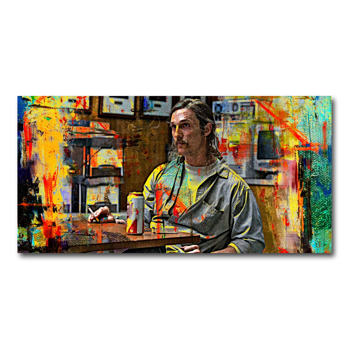 AUTO-MOCKUP WHITE | Rustin Cohle | 1 Piece | Gallery Wrap Canvas | group=2x1