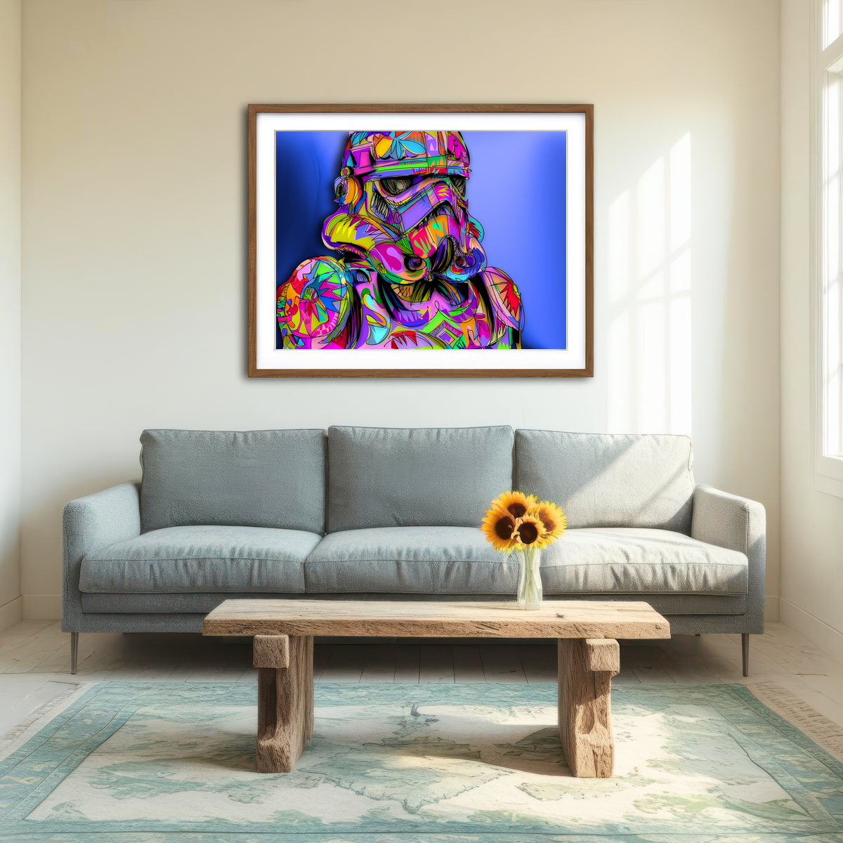 AUTO-MOCKUP ROOM | Stormtrooper Color Wall Art