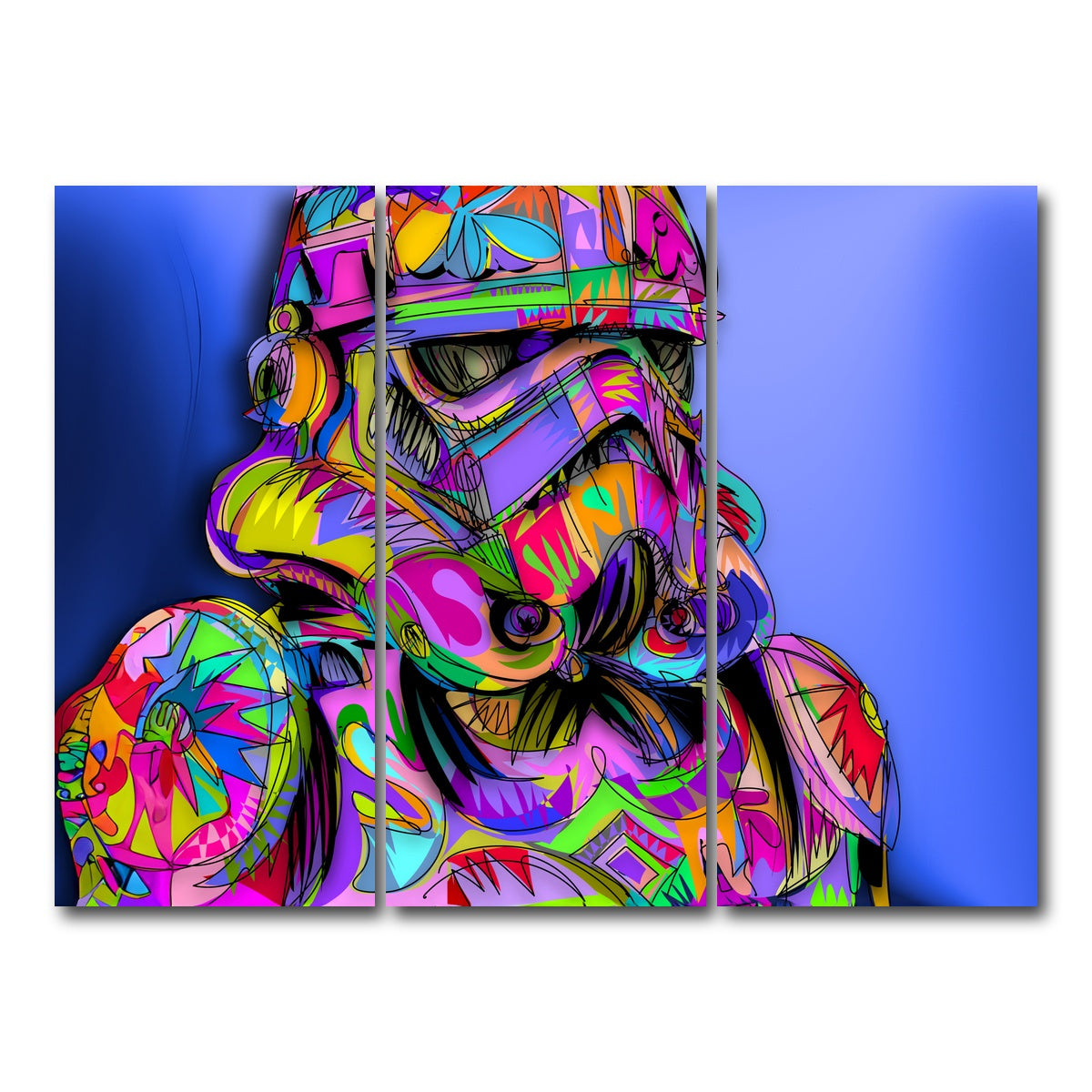 AUTO-MOCKUP WHITE | STORMTROOPER Color | 3 Piece | Gallery Wrap Canvas | group=8x18