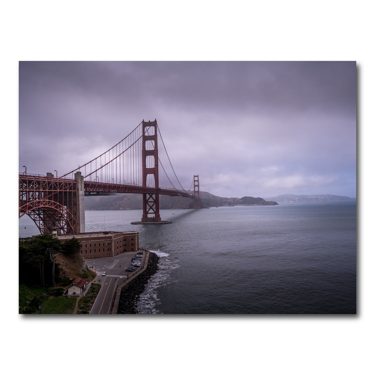 AUTO-MOCKUP WHITE | San Fran Golden Gate | 1 Piece | Gallery Wrap Canvas | group=4x3