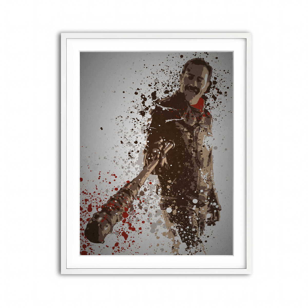 Framed Print 3x4 White