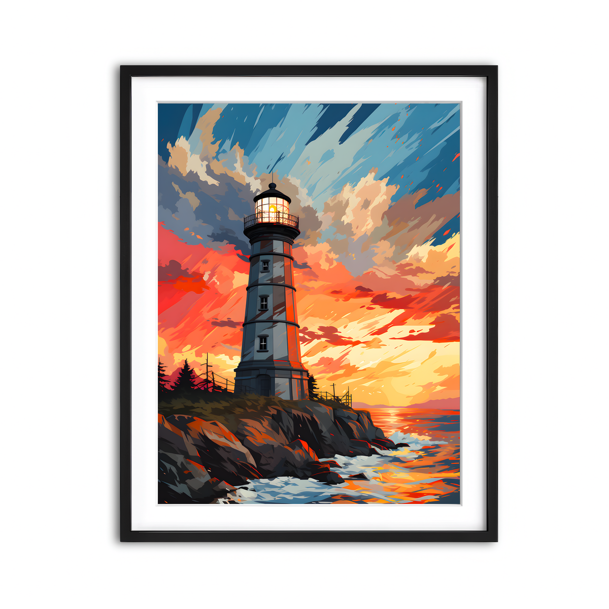 Framed Print 3x4 Black