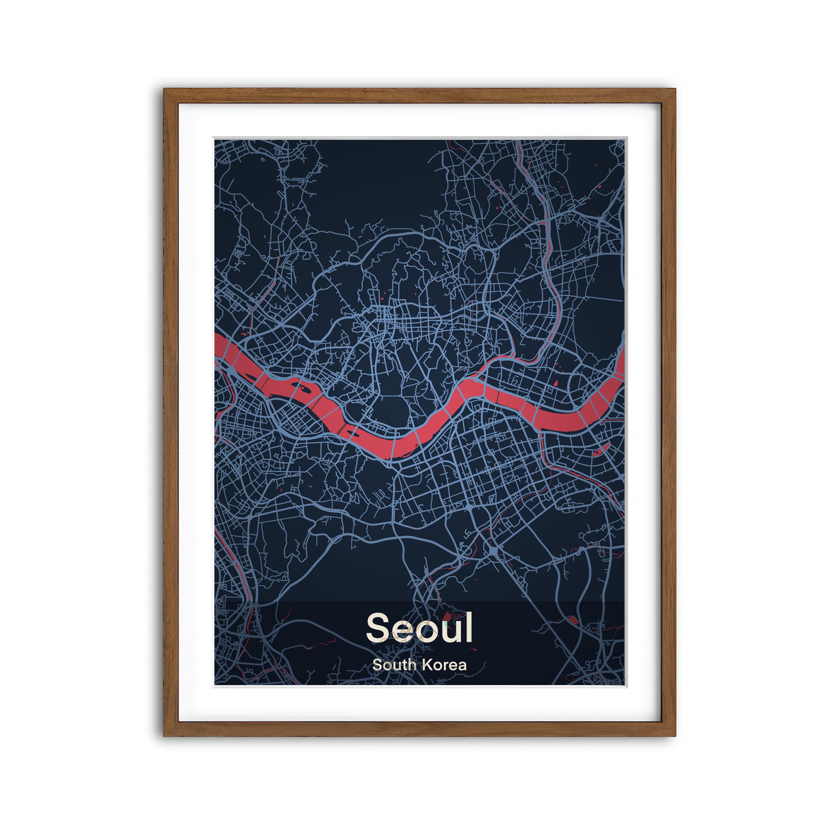 Framed Print 3x4 Walnut