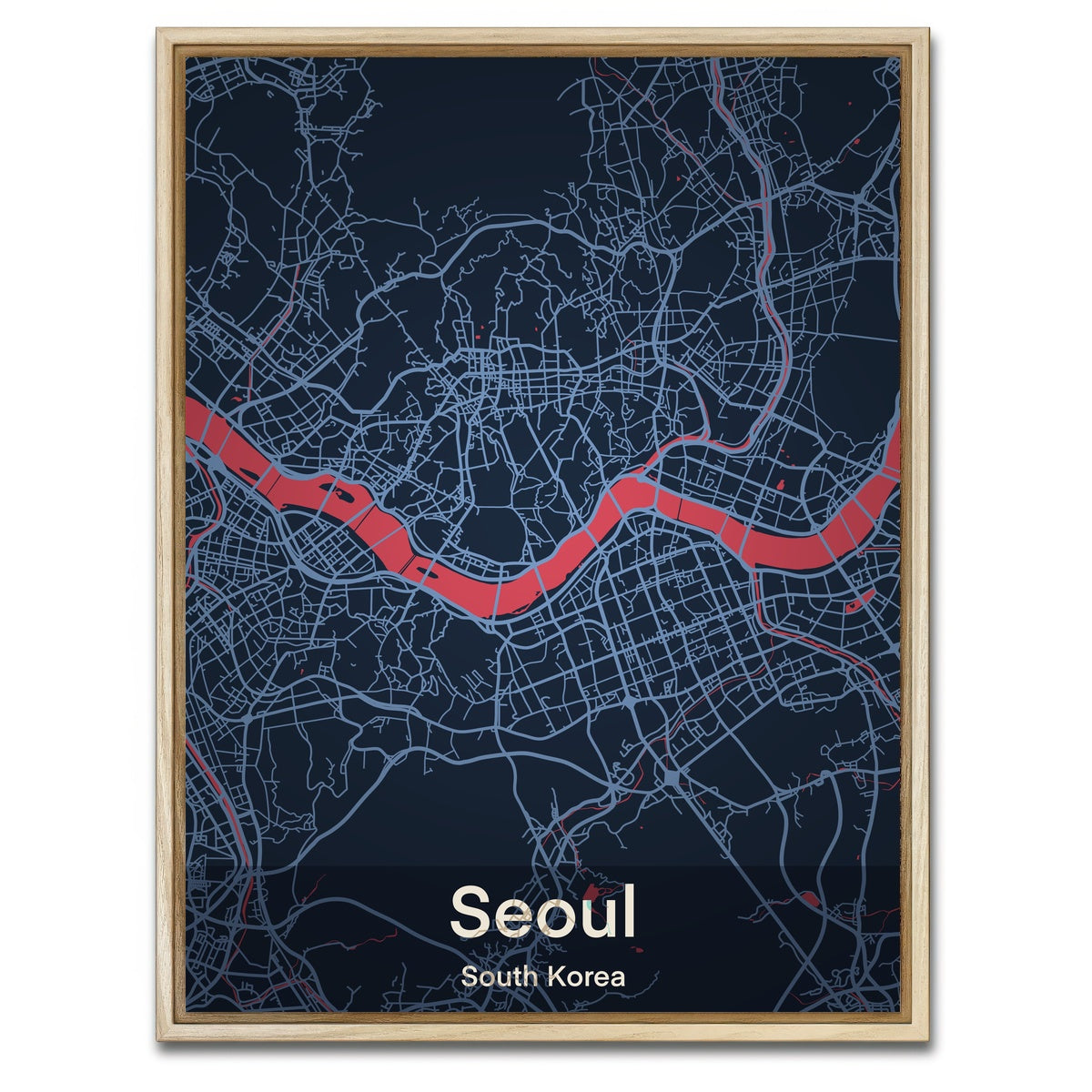 AUTO-MOCKUP WHITE | Seoul | 1 Piece | Natural Framed Canvas | group=3x4