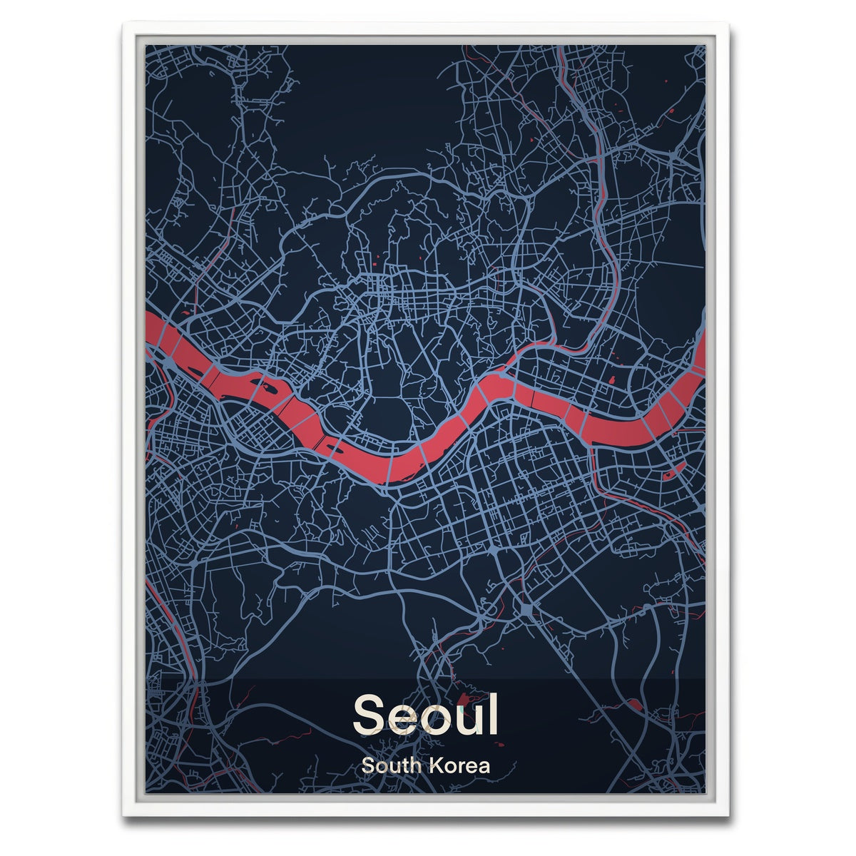 AUTO-MOCKUP WHITE | Seoul | 1 Piece | White Framed Canvas | group=3x4