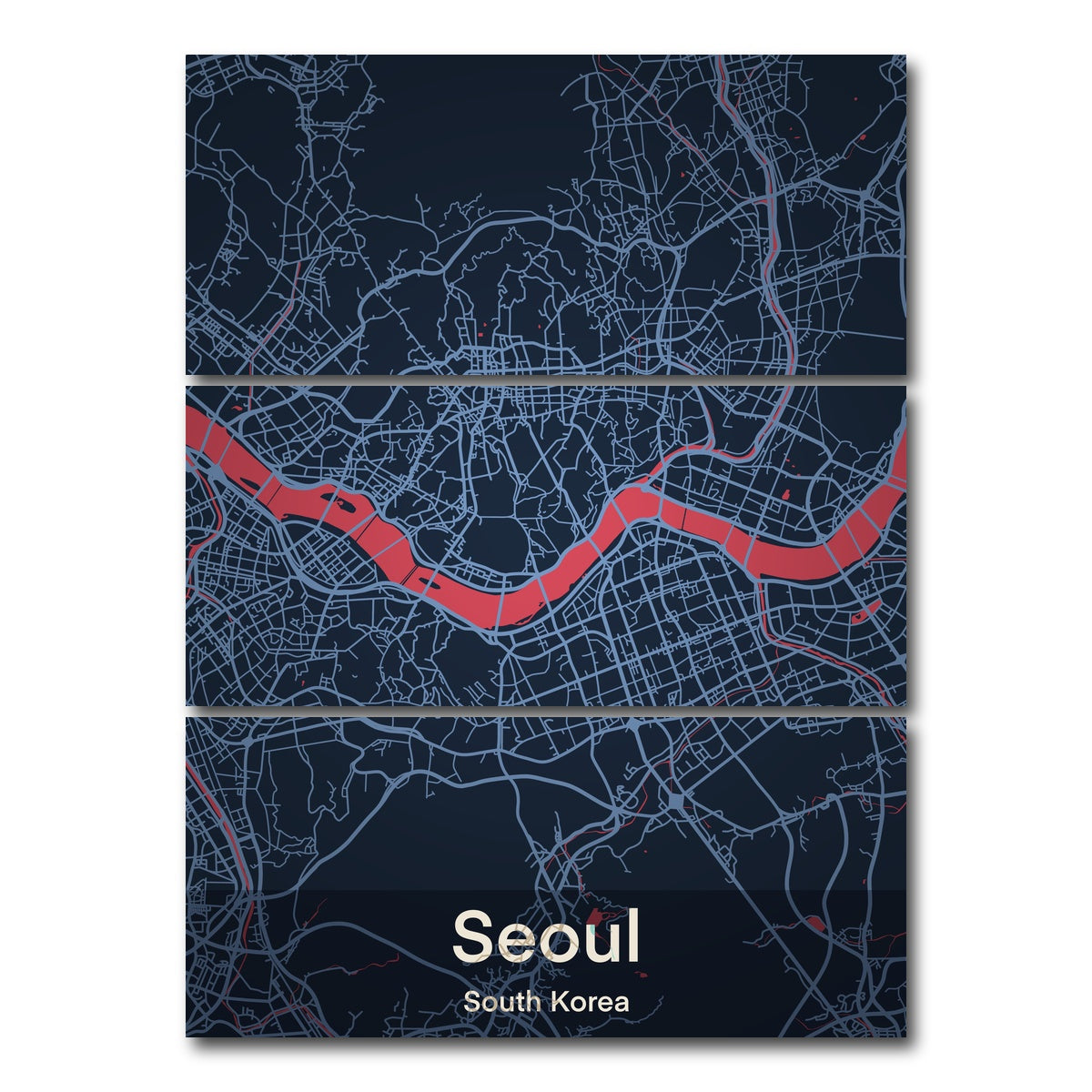 AUTO-MOCKUP WHITE | Seoul | 3 Piece | Gallery Wrap Canvas | group=8x18_stacked