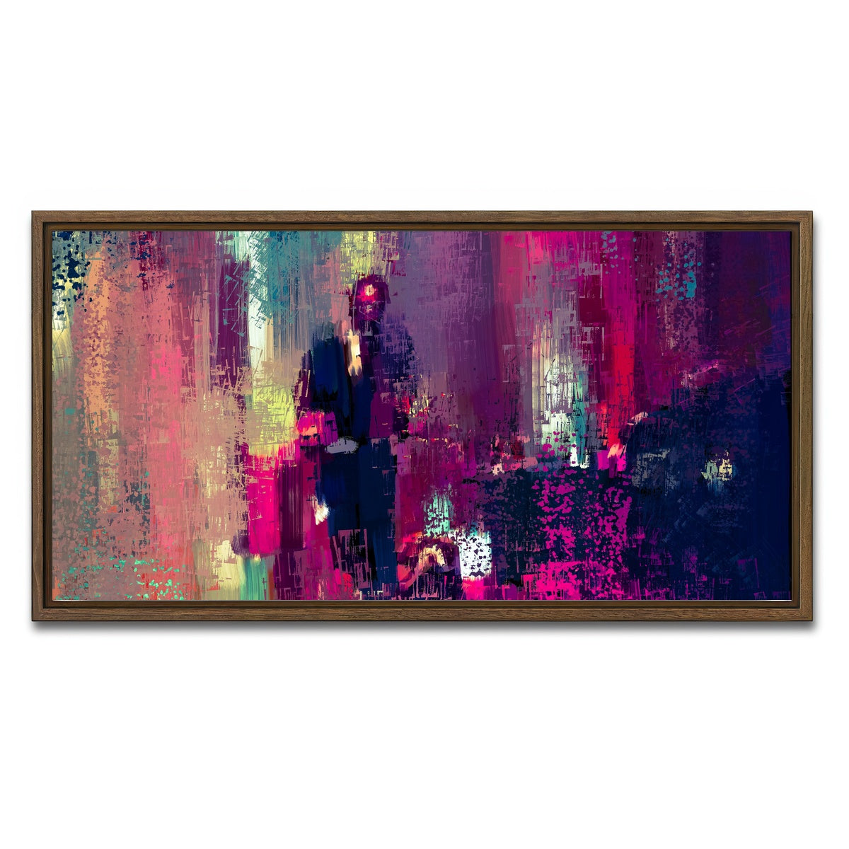AUTO-MOCKUP WHITE | Shades of John Wick | 1 Piece | Walnut Framed Canvas | group=2x1