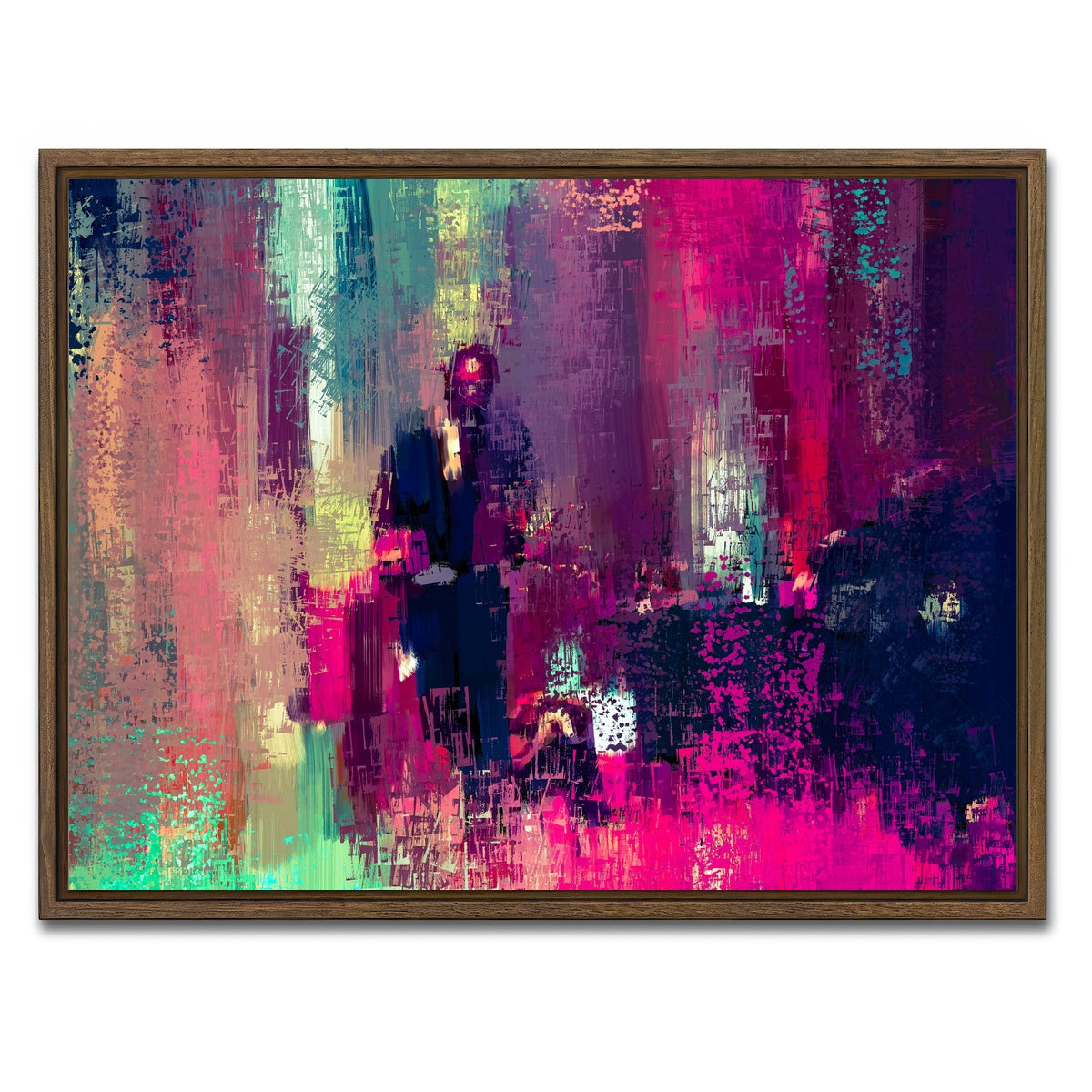 AUTO-MOCKUP WHITE | Shades of John Wick | 1 Piece | Walnut Framed Canvas | group=4x3