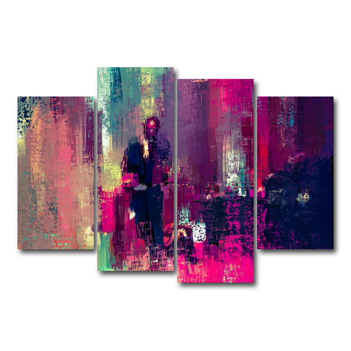 AUTO-MOCKUP WHITE | Shades of John Wick | 4 Piece | Gallery Wrap Canvas | group=4_short