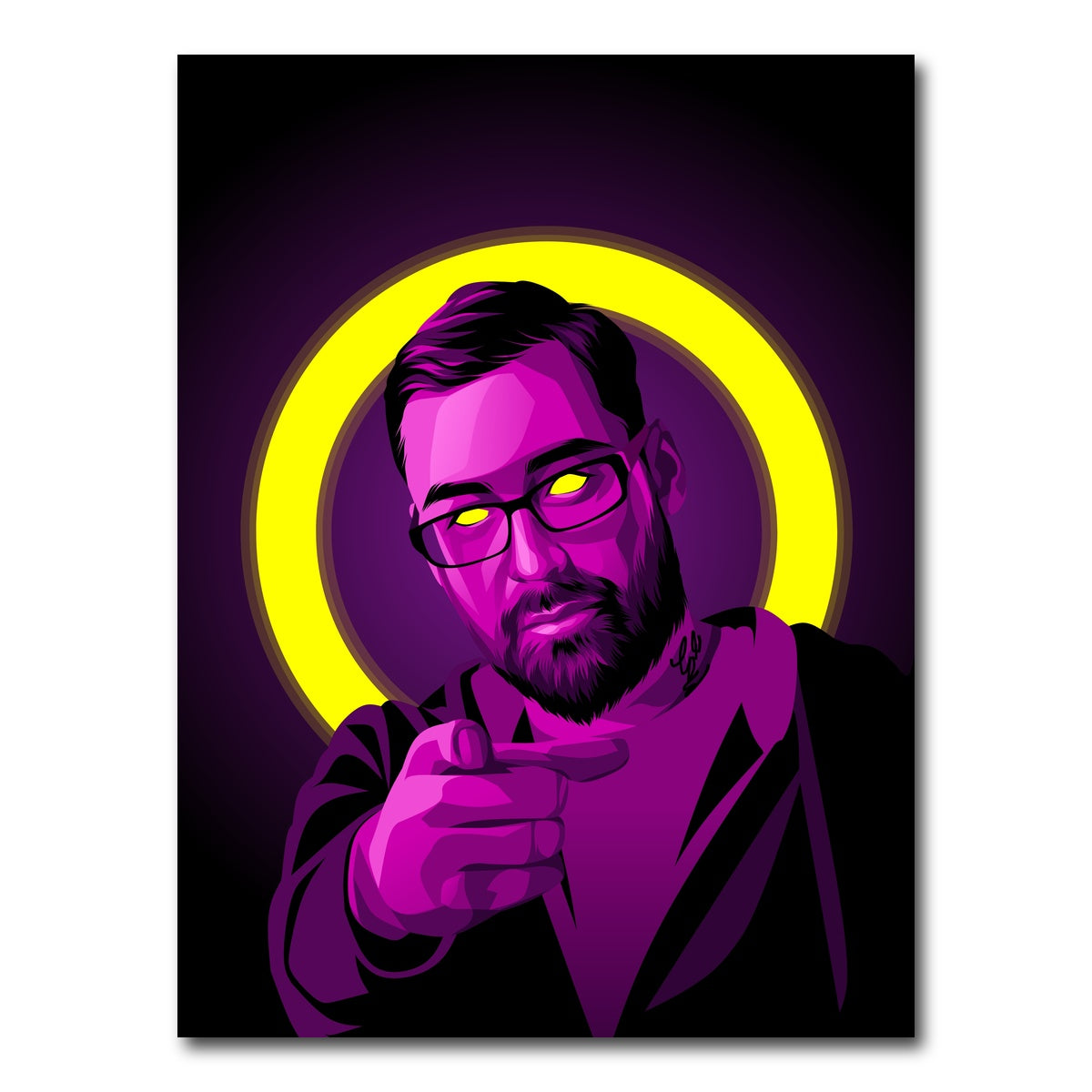 AUTO-MOCKUP WHITE | Sido Rapper | 1 Piece | Gallery Wrap Canvas | group=3x4