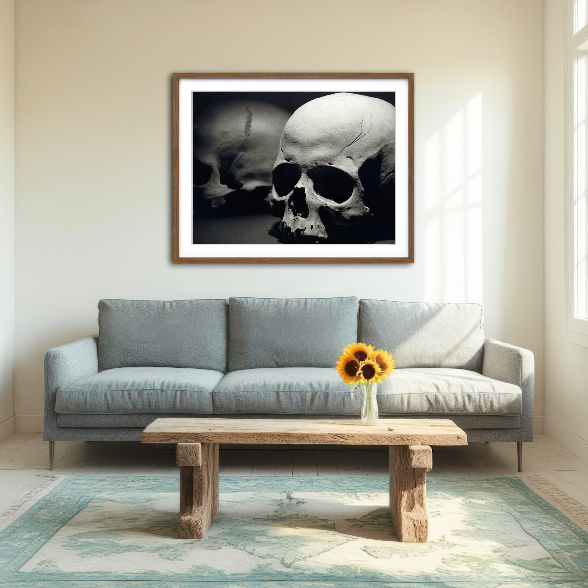 AUTO-MOCKUP ROOM | Skulls Wall Art