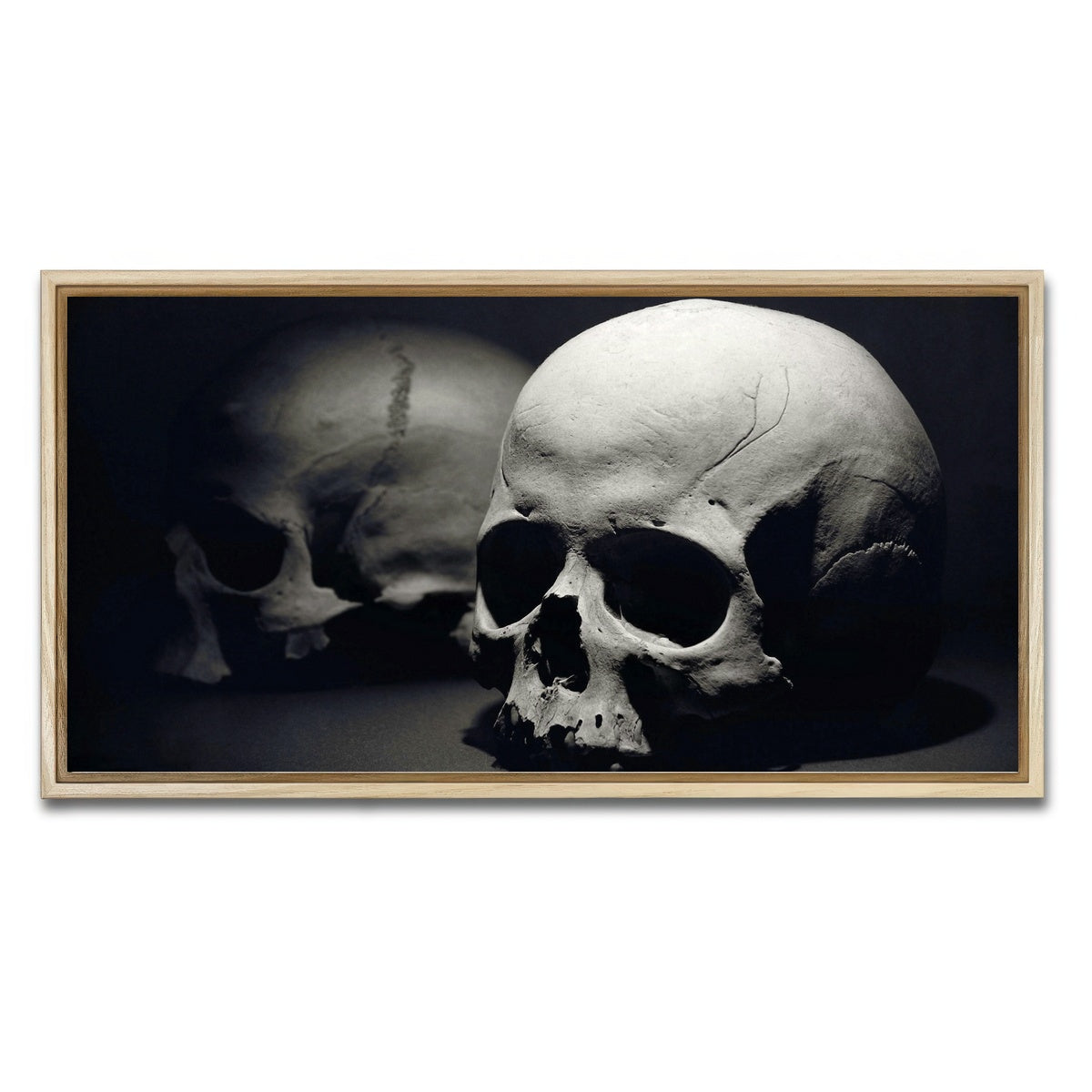AUTO-MOCKUP WHITE | Skulls | 1 Piece | Natural Framed Canvas | group=2x1