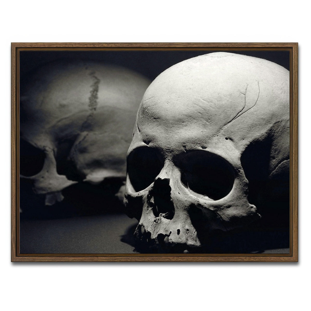 AUTO-MOCKUP WHITE | Skulls | 1 Piece | Walnut Framed Canvas | group=4x3