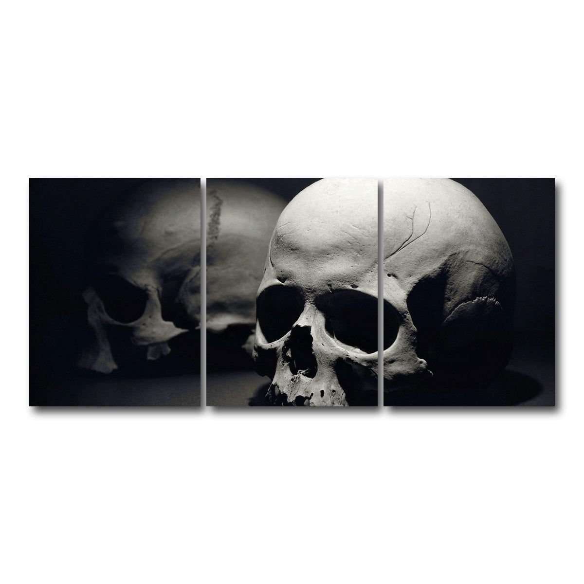 AUTO-MOCKUP WHITE | Skulls | 3 Piece | Gallery Wrap Canvas | group=18x24