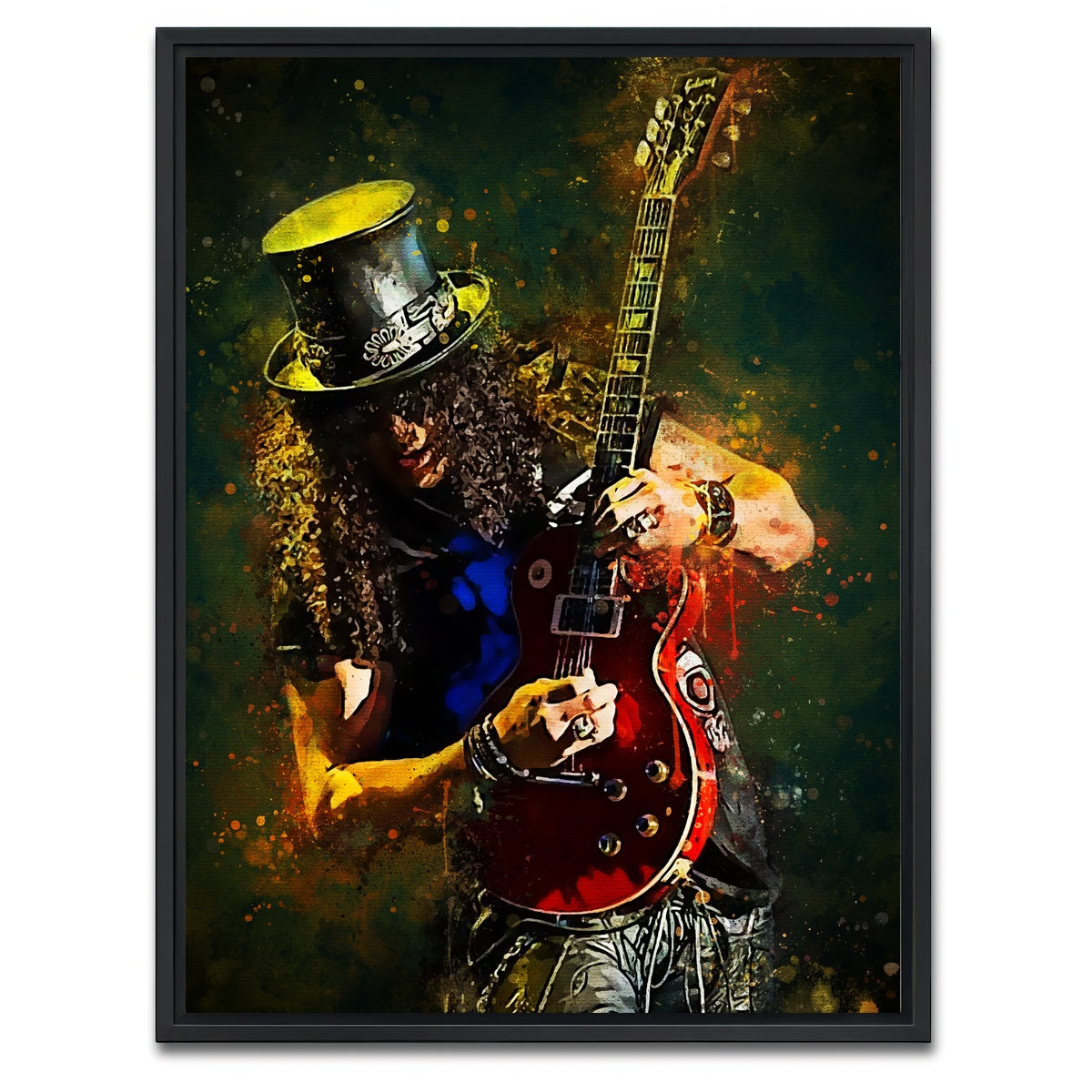 AUTO-MOCKUP WHITE | Slash | 1 Piece | Black Framed Canvas | group=3x4