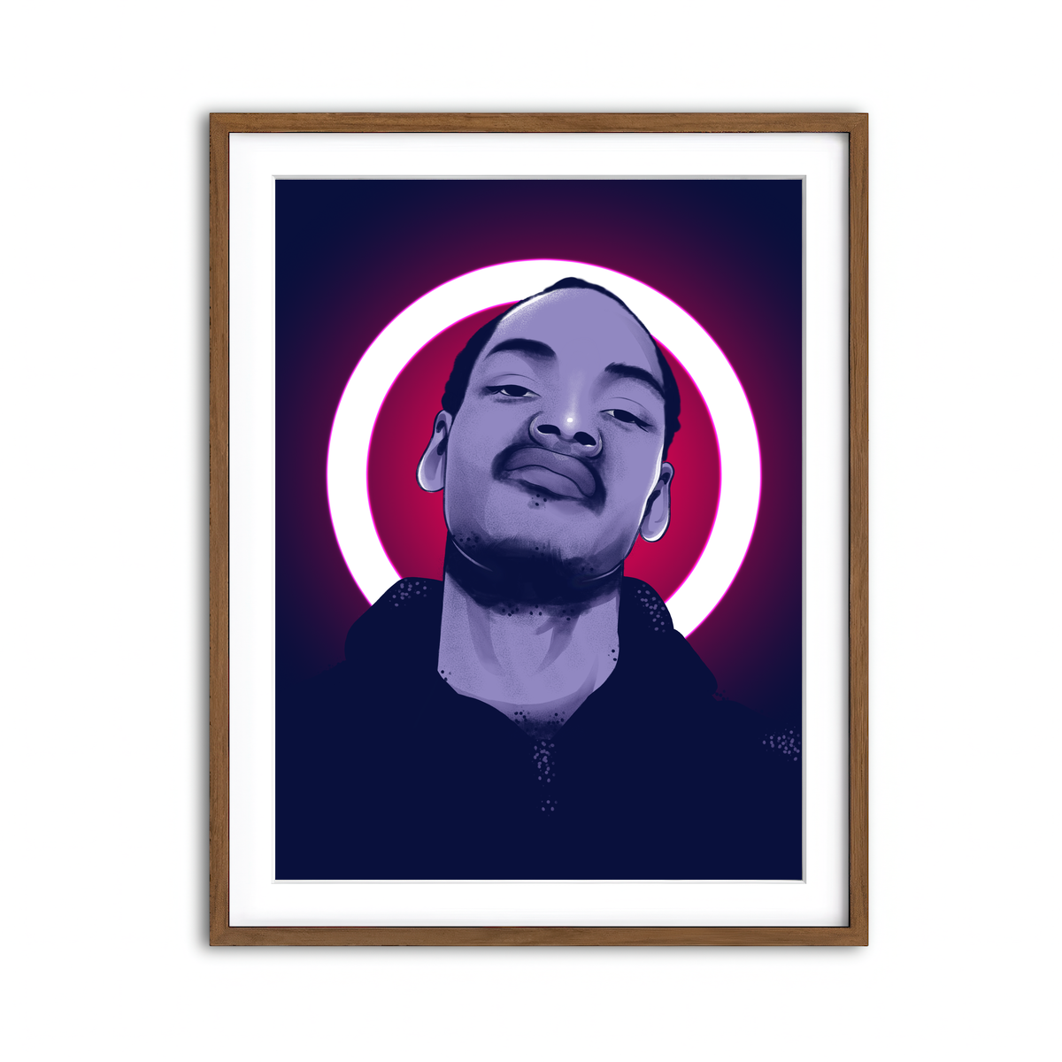 Framed Print 3x4 Walnut