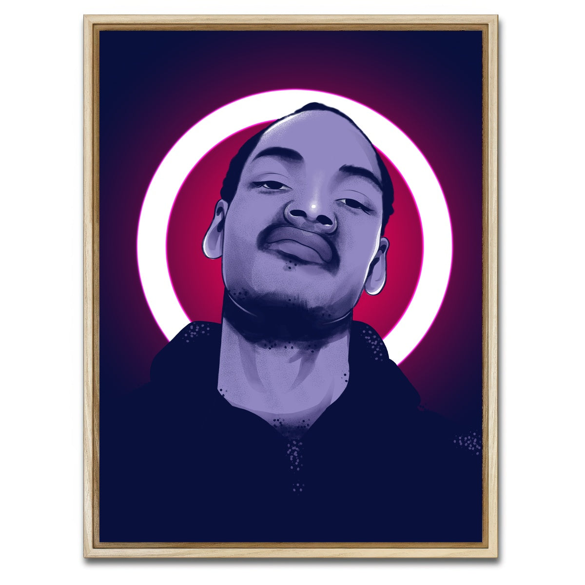 AUTO-MOCKUP WHITE | Snoop Doggy Dogg | 1 Piece | Natural Framed Canvas | group=3x4